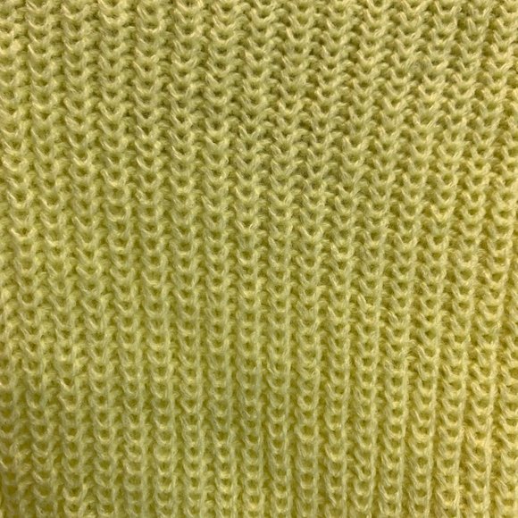 NWT Vintage Nob Hill Knits Buttery Yellow Sweater Size Large - Picture 8 of 8